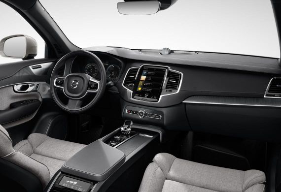 Pohled do interiéru vozu Volvo